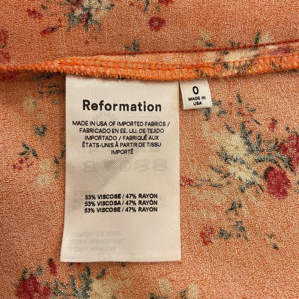 Reformation Lacey Dress‎ in August Floral NWT - Picture 7 of 9